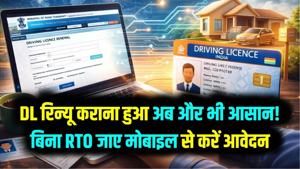 DL रिन्यू कराना हुआ अब और भी आसान! बिना RTO जाए घर बैठे मोबाइल से करें आवेदन; जानें 2026 के नए नियम और फीस