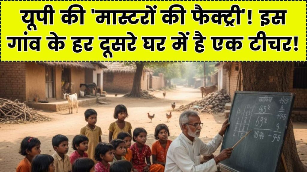 यूपी का 'टीचर्स वाला गांव'! मात्र 600 घरों से निकले 300 से ज्यादा मास्टर; 'मास्टरों की फैक्ट्री' कहलाता है यह इलाका