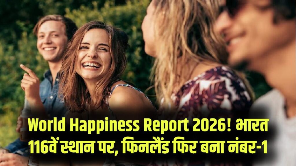 World Happiness Report 2026: खुशहाली में फिनलैंड फिर नंबर-1, भारत 116वें स्थान पर; पड़ोसी देशों की रैंकिंग ने सबको चौंकाया