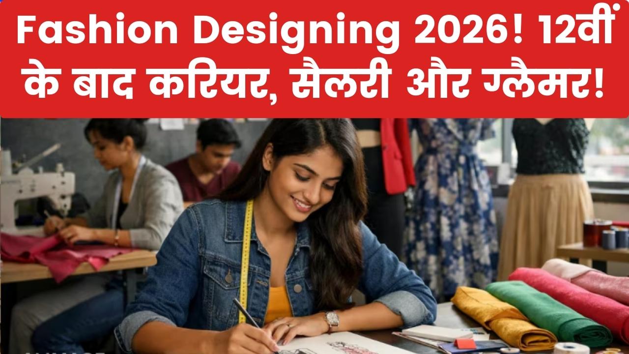 Fashion Designing 2026: क्या 12वीं के बाद इस फील्ड में है स्कोप? ₹50,000 की शुरुआती सैलरी और ग्लैमरस लाइफ की पूरी डिटेल